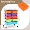 Costway 10-Drawer Storage Cart Utility Rolling Trolley Kitchen Office Organizer Black/Clear/Macaron/Grey/Black Gardient/Multicolor/Pink/RainbowithWhite/Hot Pink/Skin Pink/Purple
